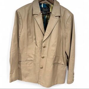 Terry Lewis Classic Luxuries Leather Jacket | Tan | 1X